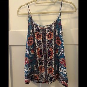 Multi-color tank top.